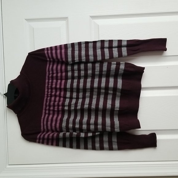 Ana Women's Stripe Cowl Neck Sweater - Picture 1 of 11